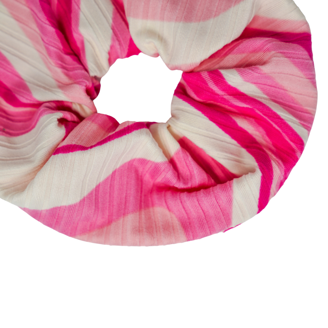 Pink Swirl - Yummy Rib Scrunchie