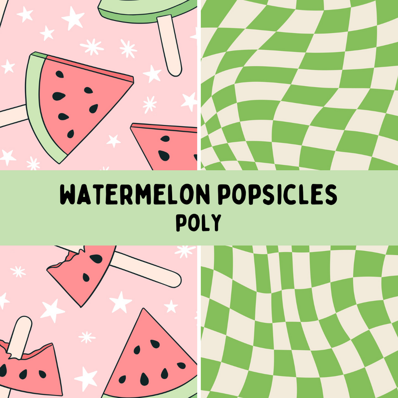 Watermelon Popsicles - Classic Tie On Bandana