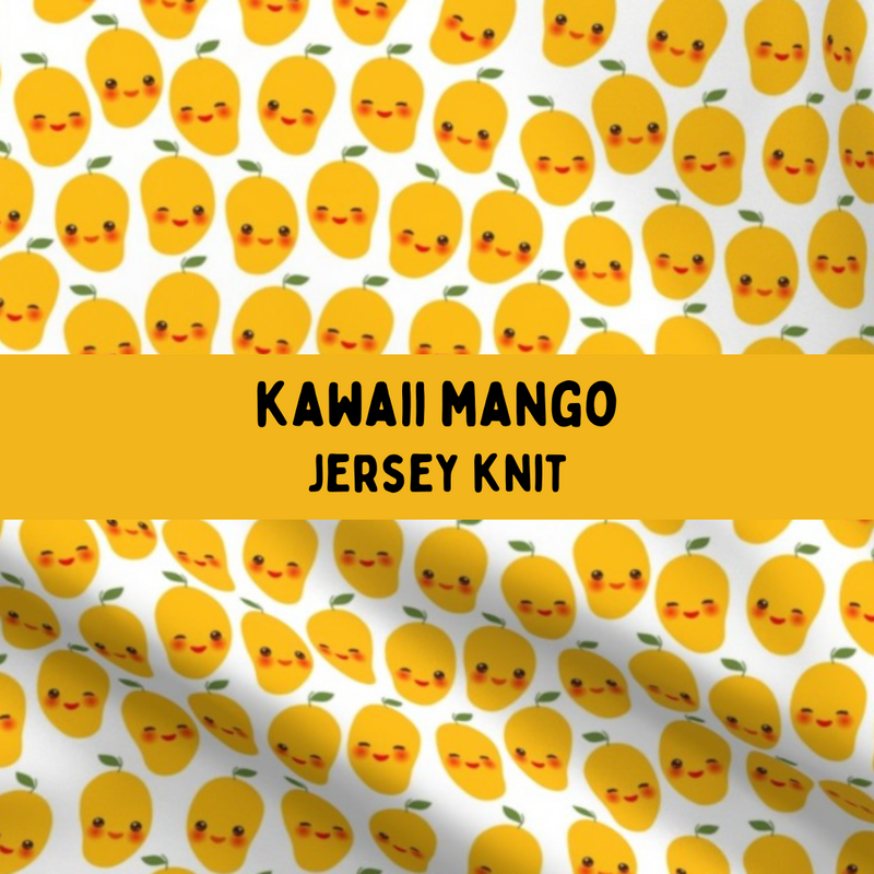Kawaii Mango- Jersey Knit Bandana