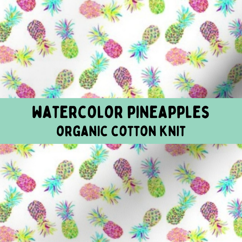 Watercolor Pineapples - Classic Tie On Bandana