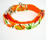 California Poppies Eco Canvas Dog Collar