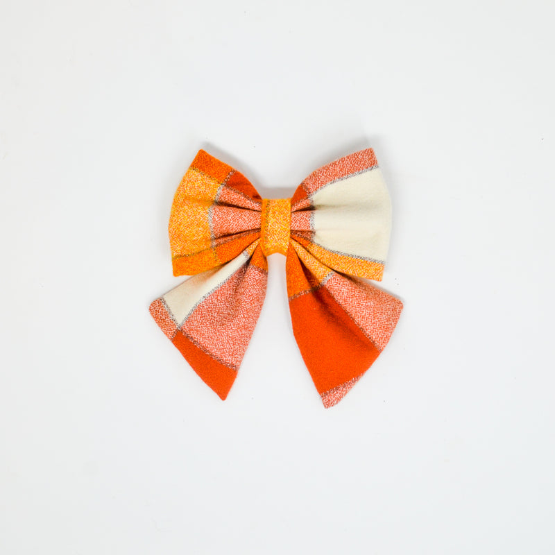 Pumpkin Spice - Flannel Bow