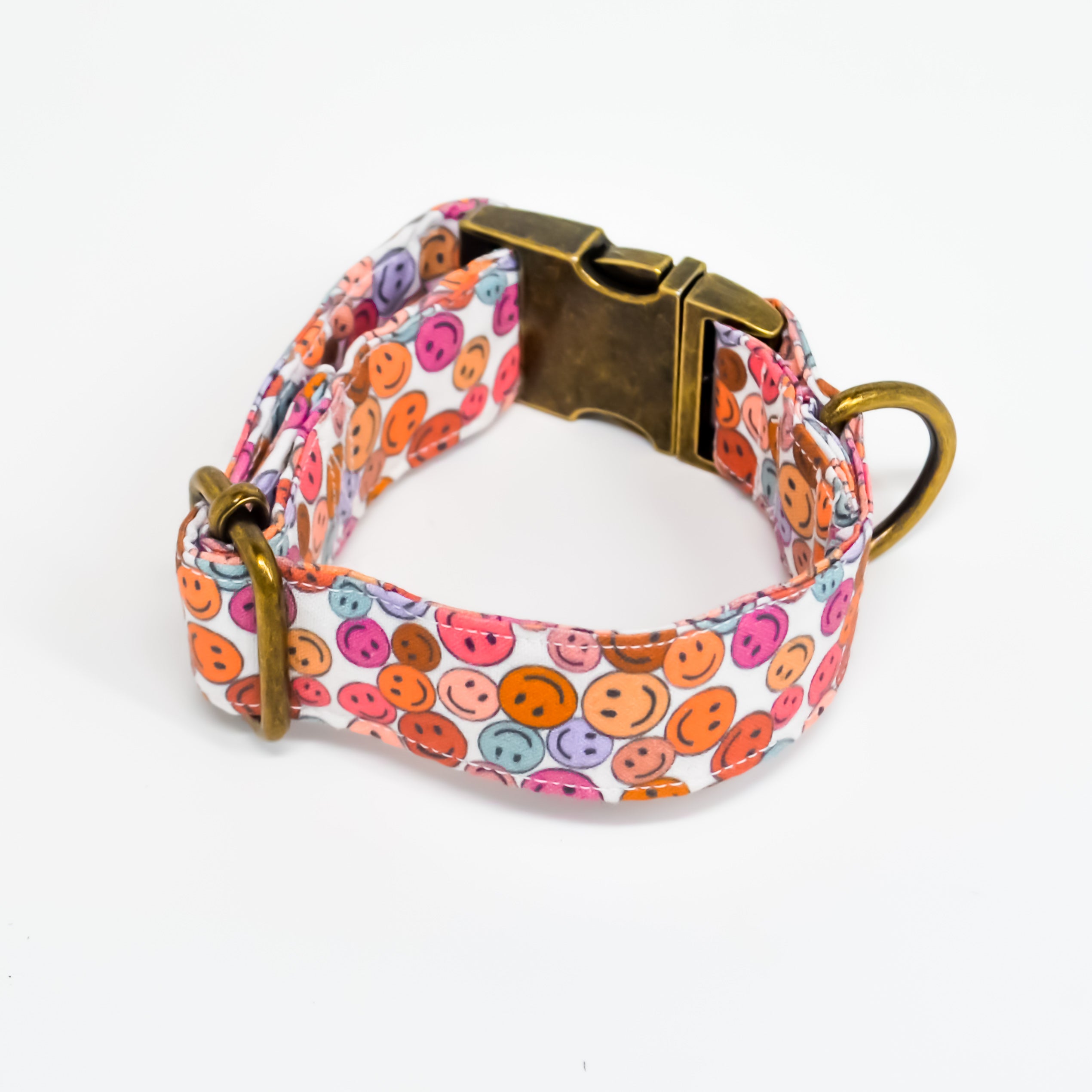 Hippie Happy Cotton Dog Collar