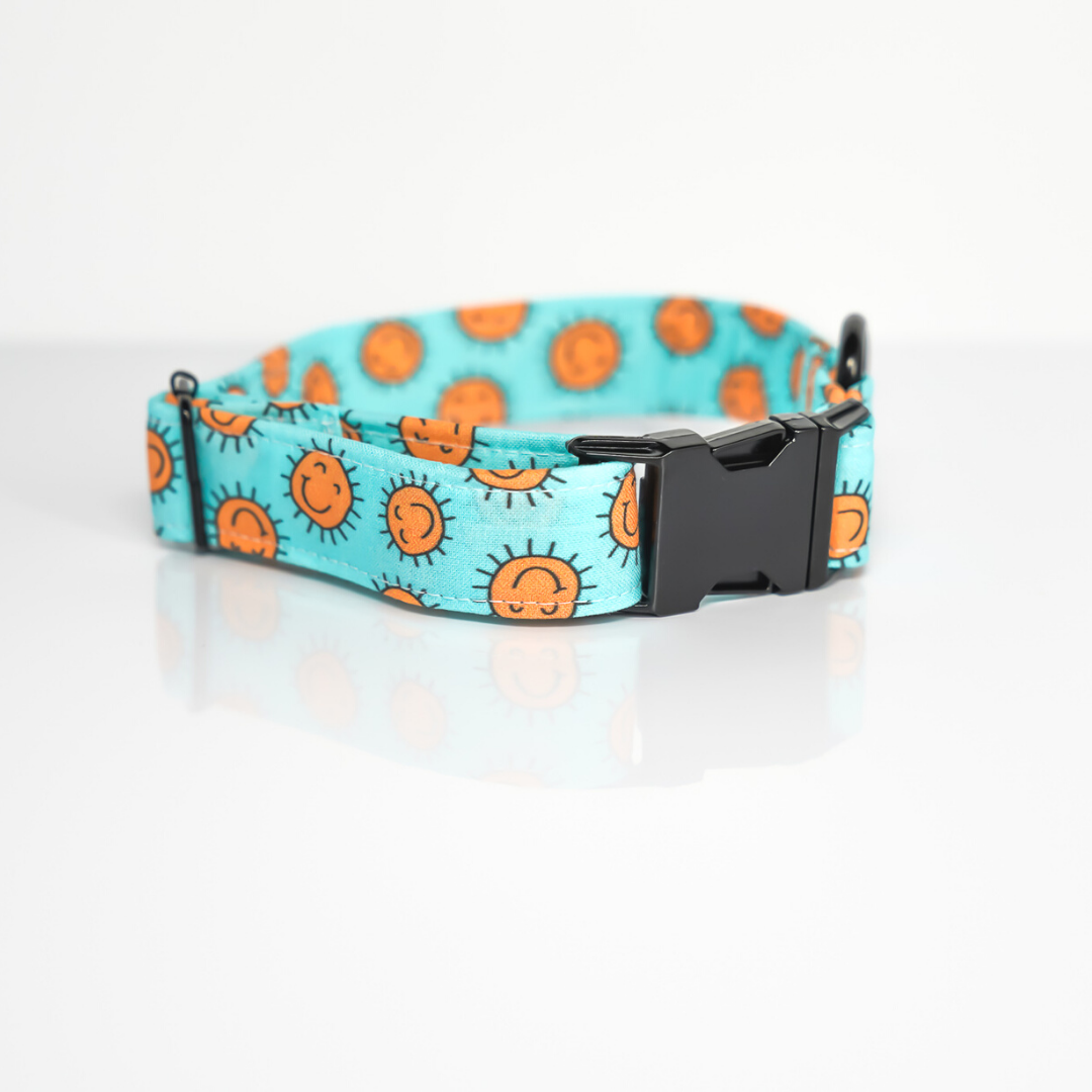 Sunshine On My Mind Cotton Dog Collar
